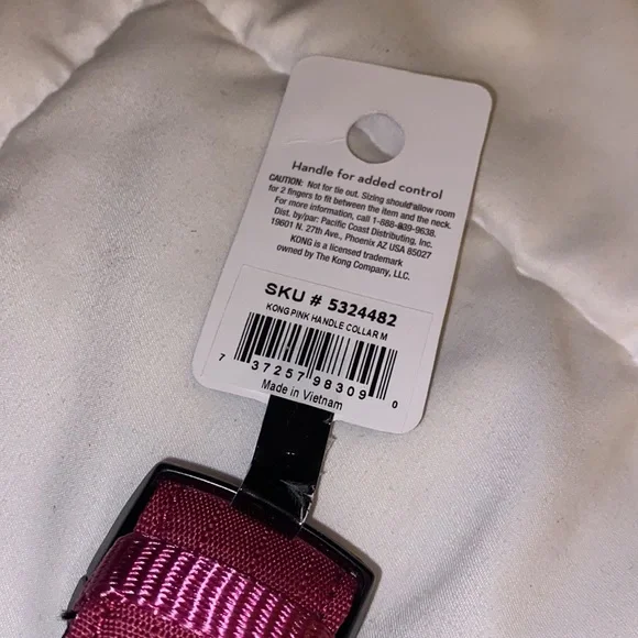 🐶 KONG® M Pink Handle Dog Collar Chew Resistant Ultra Durable Pet Pets Leash - Picture 9 of 9